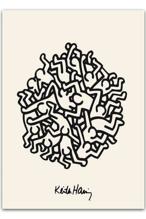 Cluster Circle - Keith Haring Plakat