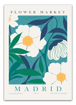 Flower Market Madrid No.10 Plakat