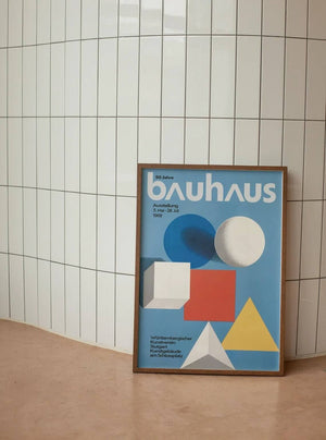 50 Jahre - Bauhaus Plakat | Tidløs Modernistisk Kunst