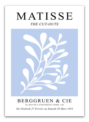Light Blue Flower Matisse Plakat
