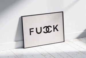 Bold Statement – Fashion plakat i sort/hvid med provokerende og minimalistisk design