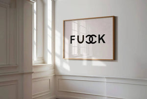 Bold Statement – Fashion plakat i sort/hvid med provokerende og minimalistisk design