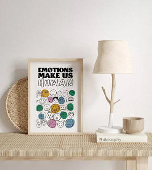 Emotions Makes Us HumanKøb store vintage & retro plakater hos Ellens Shop. Med historiske bands i fokus er der skabt billige design plakater til hjemmet. Plakaterne findes i store & små størrelser som passer til forskellige rammer. Vores posters findes i de populære størrelser 50x70 & 70x10 men også som A4 & A3. Søg også i gamle kollektioner: Jeg skal nu skrive en nye tekst til en plakat med et citat på.