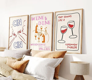 That Sounds Like a Wine Problem – Sjov Vin Plakat til Dit Hjem