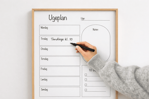 Ugeplan plakat