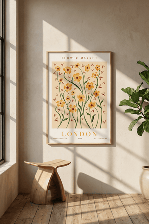 Matisse Plakat | "Flower Market London No.8" Poster - Køb nu