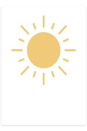 Sol Børneplakat