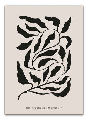 Nature Is Pleased With Simplicity Plakat