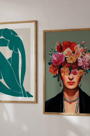 Mørkegrøn Madame Plakat