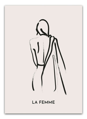 Galerie La Femme plakaten bringer et feminint og moderne udtryk ind i din indretning.