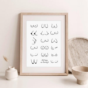 "All Boobs Are Beautiful" Plakat