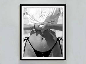 Greek Summer – Fashion plakat i sort/hvid med sensuel sommerstemning og strandvibe