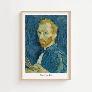 Self-Portrait plakat 1889 – Vincent van Gogh selvportræt kunstplakat