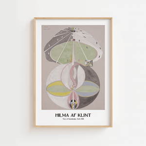 Tree of Knowledge No.5 plakat – Hilma af Klint abstrakt kunstplakat med symbolik og geometriske former