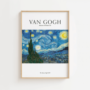 Starry Night plakat 1889 – Van Gogh stjernenat kunstplakat