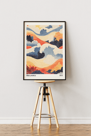 Seijaku Waves – Japansk Bølge Plakat