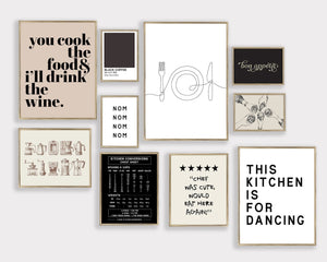 Køb plakater til køkkenet | "This Kitchen Is For Dancing"