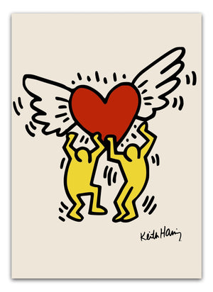 Hold your heart - Keith Haring Plakat