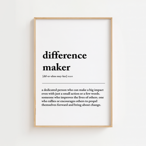 Difference Maker Plakat
