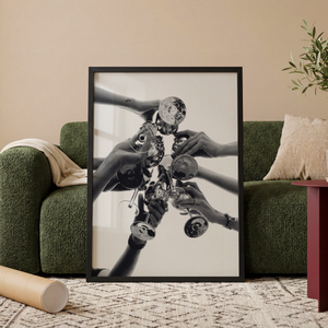 Champagne Skål Plakat