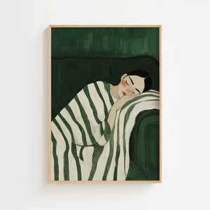 Grøn Ro & Balance Plakat | Harmonisk kunst til hjemmet
