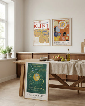 Hilma af Klint kunstplakat med geometriske former – unik plakat til stuen
