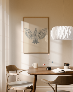 Flyvende Frihed – Illustrationsplakat | Ellens Postershop
