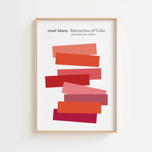 Denne smukke plakat med motivet Interaction of Color af den berømte kunstner og designer Josef Albers 