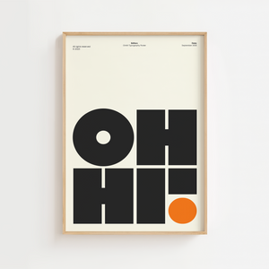 Grafisk Balance Typografi Plakat | Moderne roligt design

