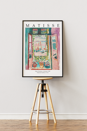 Matisse plakat med maleriet Woman Beside the Water i fauvistiske farver fra 1905.