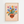 Blomstervase plakat med grafiske mønstre og farverig buket i folk art stil