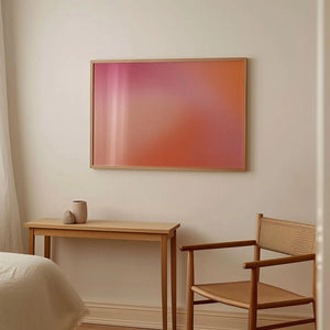 Moderne gradient plakat i pink og orange til nordisk hjem