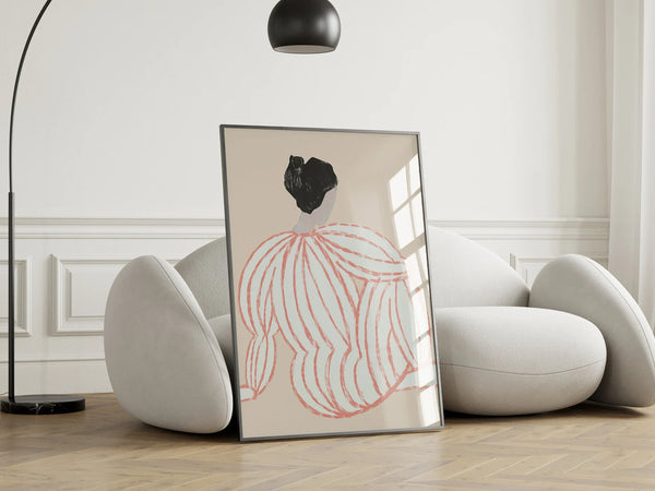 Lagom Lady Beige Plakat