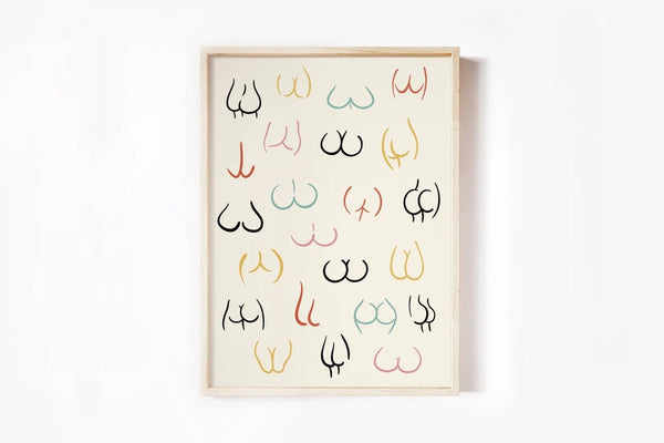 Body Positive Numse Plakat er en hyldest til kropspositivitet og naturlig sk