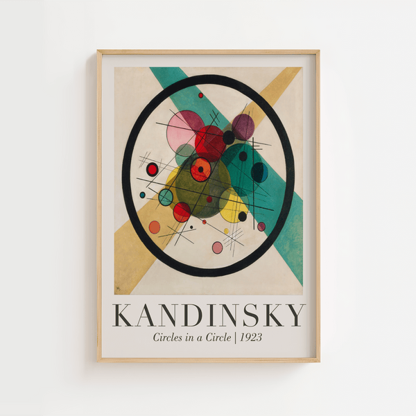 Circles in a Circle – Kandinsky Plakat