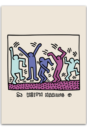 Keith Haring Plakat "Dance Club" | Køb Kunstplakater
