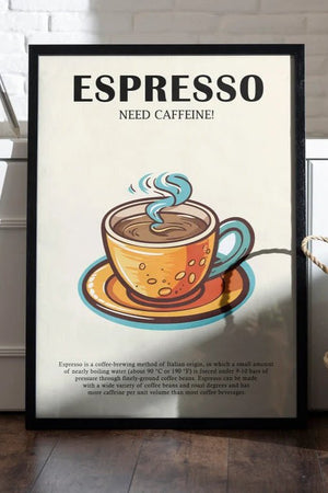 Espresso Opskrift Plakat | Din Guide til Perfekt Espresso