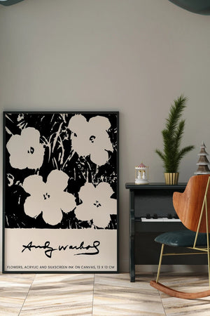 Flowers & Ink - Andy Warhol Plakat