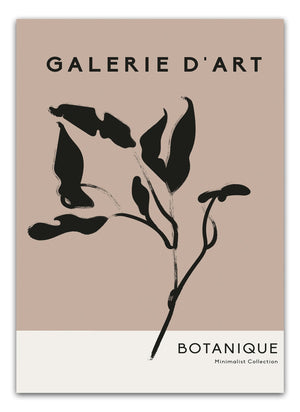 Galerie D'Art Botanique plakaten kombinerer moderne og abstrakte elementer med botaniske motiver