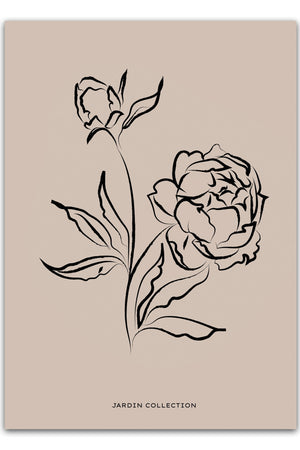 Galerie Jardin Flower Plakat