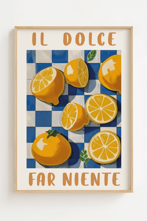 Il Dolce Far Niente Plakat Italien Citron