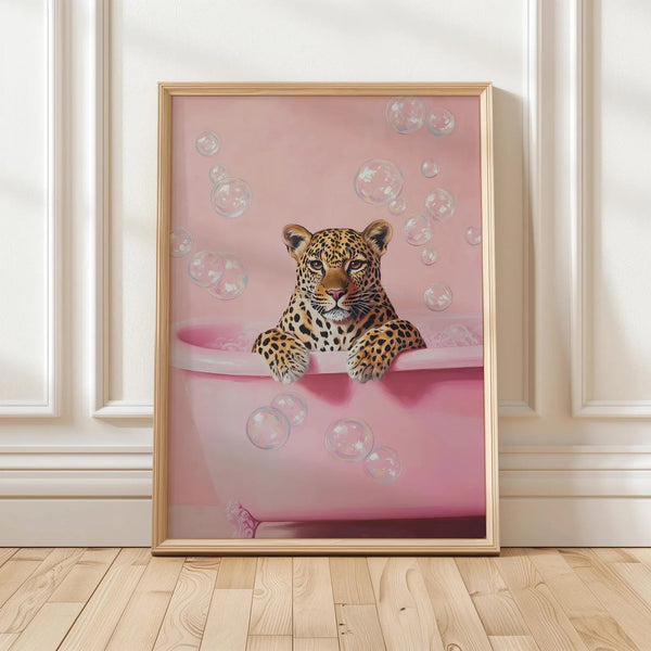 Leopard i badekar
