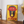 Vintage reklameplakat med Joker juiceflaske i en åben mund – i stærke røde og gule farver, fransk retrodesign