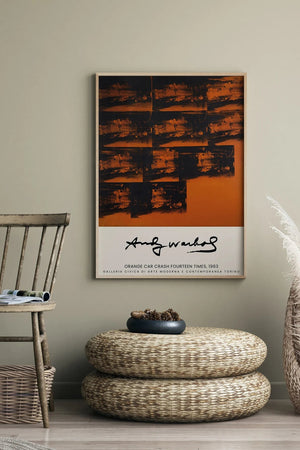 Andy Warhol Orange Car Crash Plakat