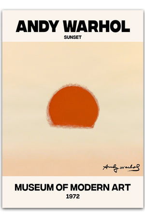 Orange Sunset - Andy Warhol Plakat