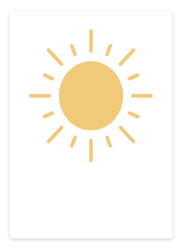 Sol Børneplakat