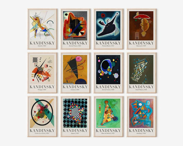 Depressed – Kandinsky Plakat | Abstrakt Kunstplakat med Dybde
