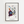 Violet Kandinsky plakat med abstrakt komposition i geometriske former, sort ramme
